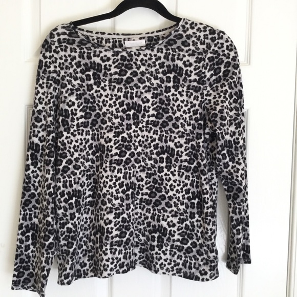 Charter Club Top Animal Print Size Large - Picture 1 of 3